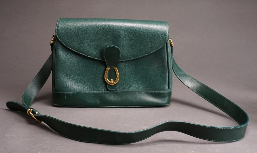 Appraisal: Gucci Leather Horseshoe Shoulder Bag with Box and Dust Bag