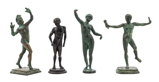 Appraisal: Sale Lot A Group of Four Grand Tour Bronze Figures