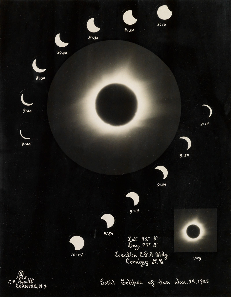 Appraisal: ECLIPSE Total eclipse of the sun January Silver print montage