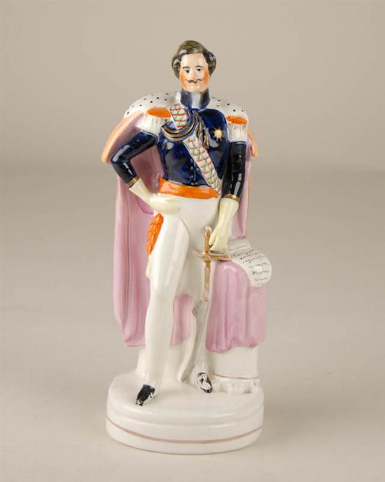 Appraisal: A Staffordshire Pottery Figure the Duke of Wellington with good