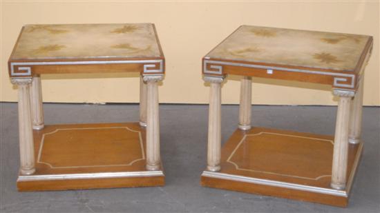 Appraisal: PAIR OF SIDE TABLES A th C pair of neo-classical