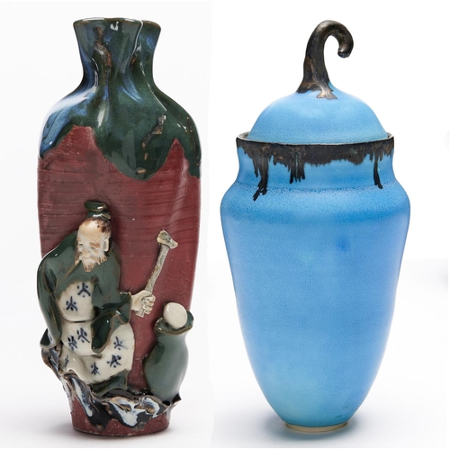 Appraisal: A Japanese Sumida ware vase c and a studio pottery