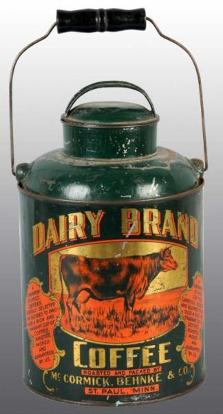 Appraisal: Dairy Brand Coffee Tin Description Early and rare example of