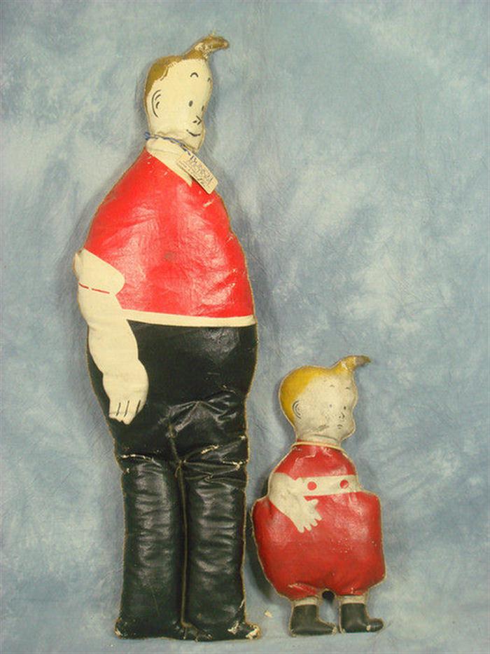 Appraisal: Skeezix and Uncle Walt cloth dolls in good condition but