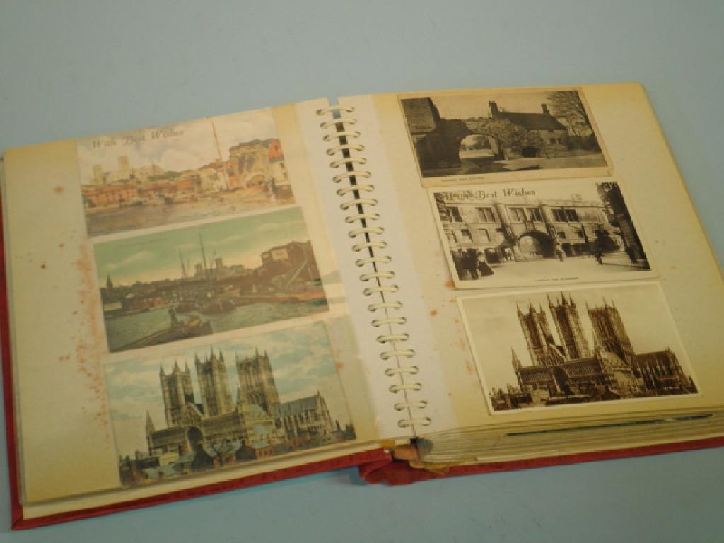 Appraisal: An album containing a large quantity of mainly Lincoln and