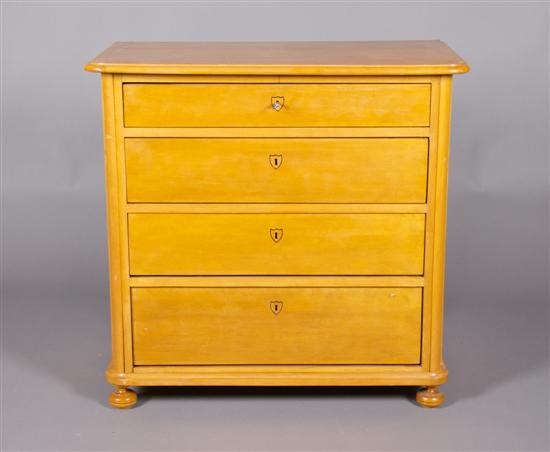 Appraisal: A Swedish Biedermeier Chest of Drawers Height x width x