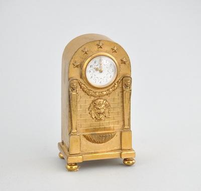 Appraisal: A French Empire Gilt Brass Clock ca th Century An