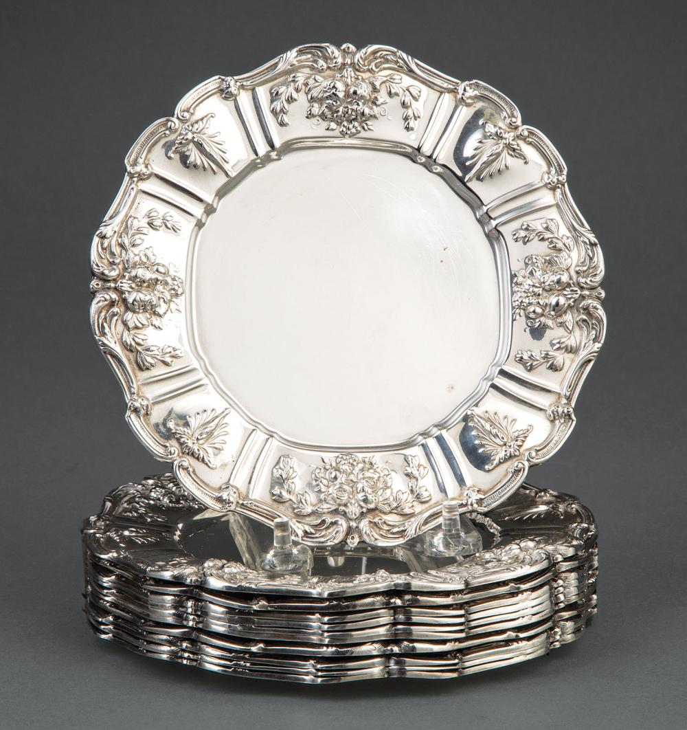 Appraisal: Eleven Reed Barton Francis I Sterling Silver Bread Plates dia