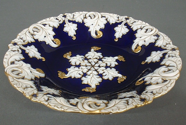 Appraisal: - Meissen blue and white centerpiece bowl late th c