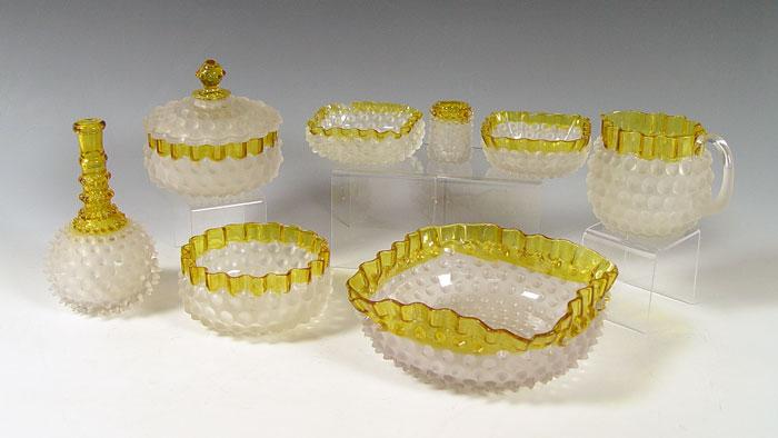 Appraisal: PIECE COLLECTION OF NEW ENGLAND GLASS CO POMONA GLASSWARE Ca