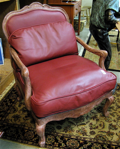 Appraisal: LOUIS XV STYLE ARMCHAIR Minton-Spidell Custom Furniture Co Los Angeles