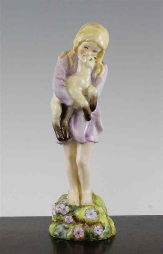 Appraisal: A Royal Worcester figure 'Spring' printed no in Estimate -