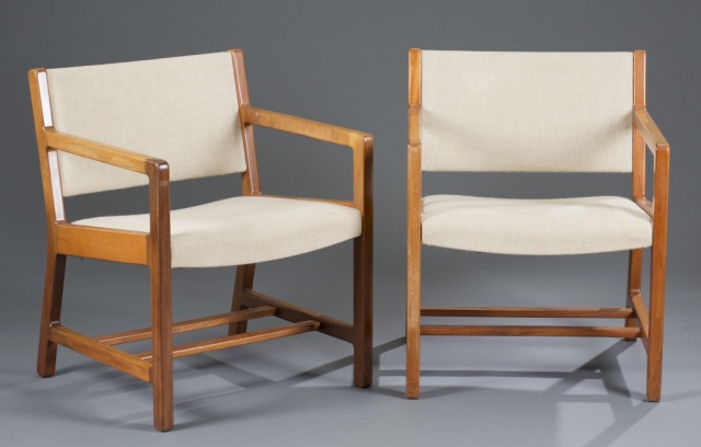 Appraisal: Eight S borg Occasional Arm Chairs Made by S borg