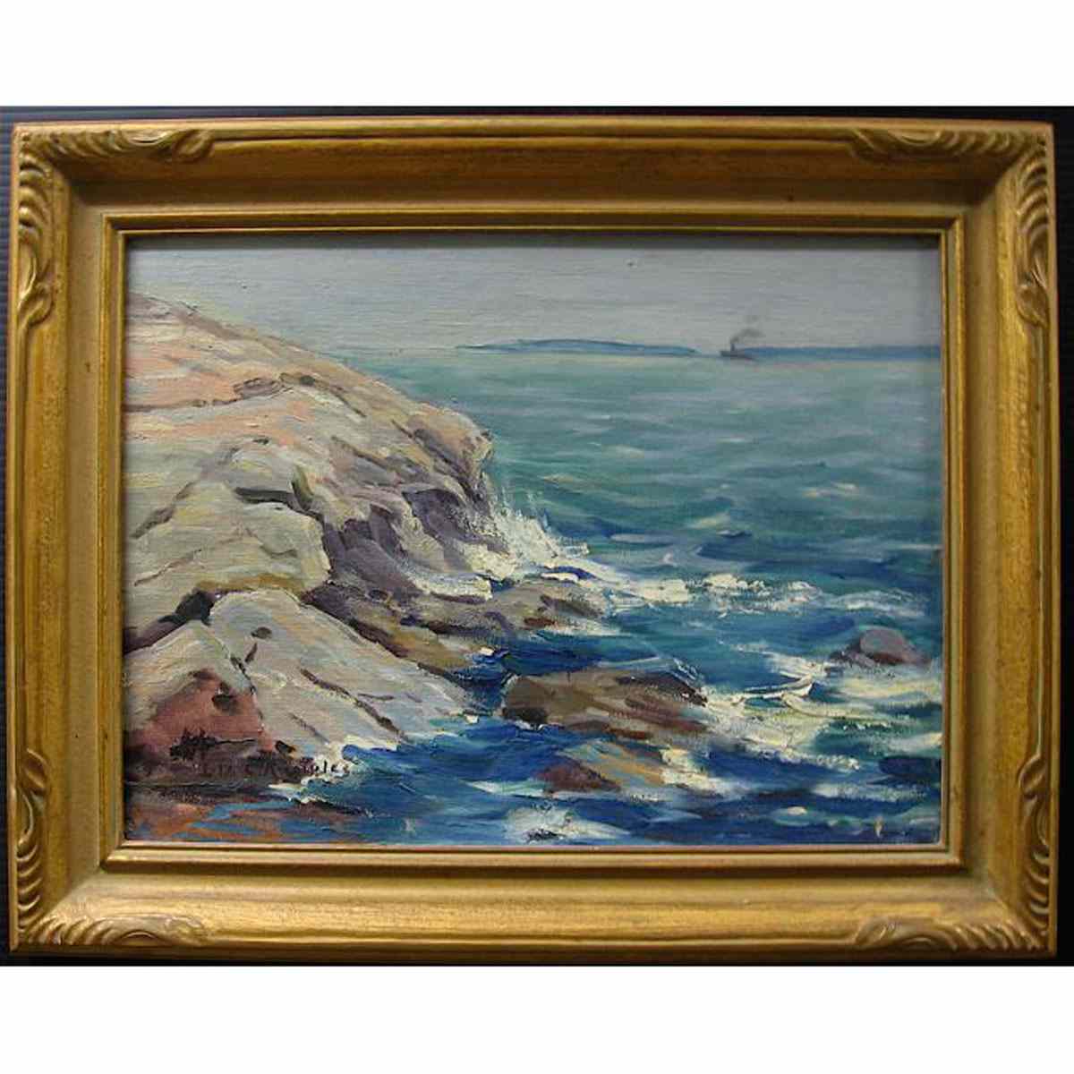 Appraisal: LILA CAROLINE MCGILLIVRAY KNOWLES CANADIAN - COASTAL VIEW WITH DISTANT