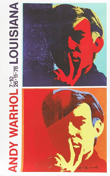 Appraisal: Two Andy Warhol signed posters s The first for a