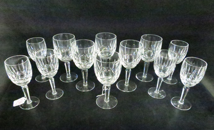 Appraisal: SET OF TWELVE WATERFORD KILDARE STEMWARE comprised of water goblets