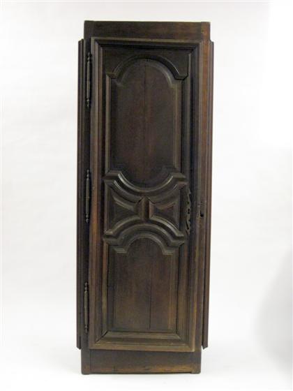 Appraisal: Baroque style stained oak cupboardmid th century