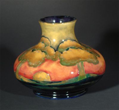 Appraisal: Hazledene' a Moocroft Pottery vase designed by William Moorcroft painted