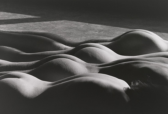 Appraisal: CLERGUE LUCIEN - Four Nudes in Town New York Silver