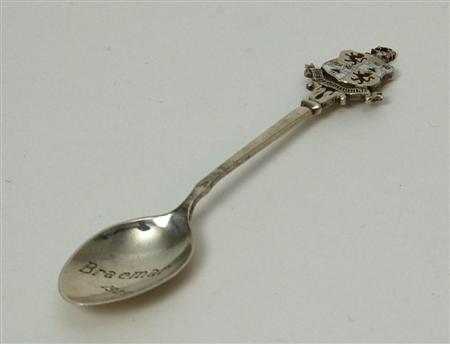 Appraisal: Ballater - a Scottish provincial silver crested teaspoon William Robb