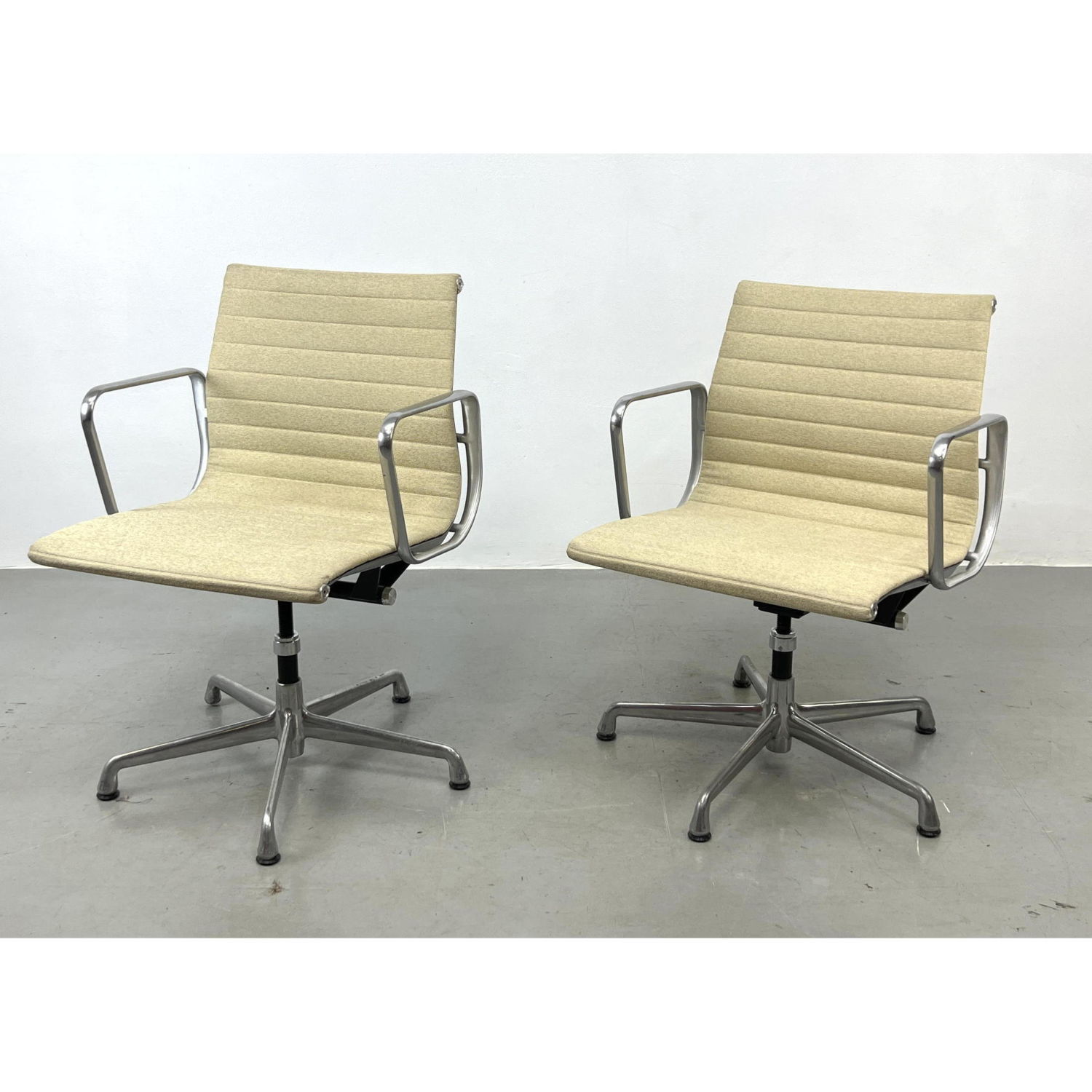 Appraisal: Pr CHARLES EAMES for HERMAN MILLER Desk Chairs Aluminum Group