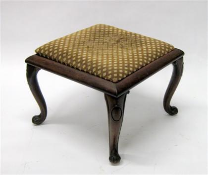 Appraisal: George III mahogany line inlaid tea table George II mahogany