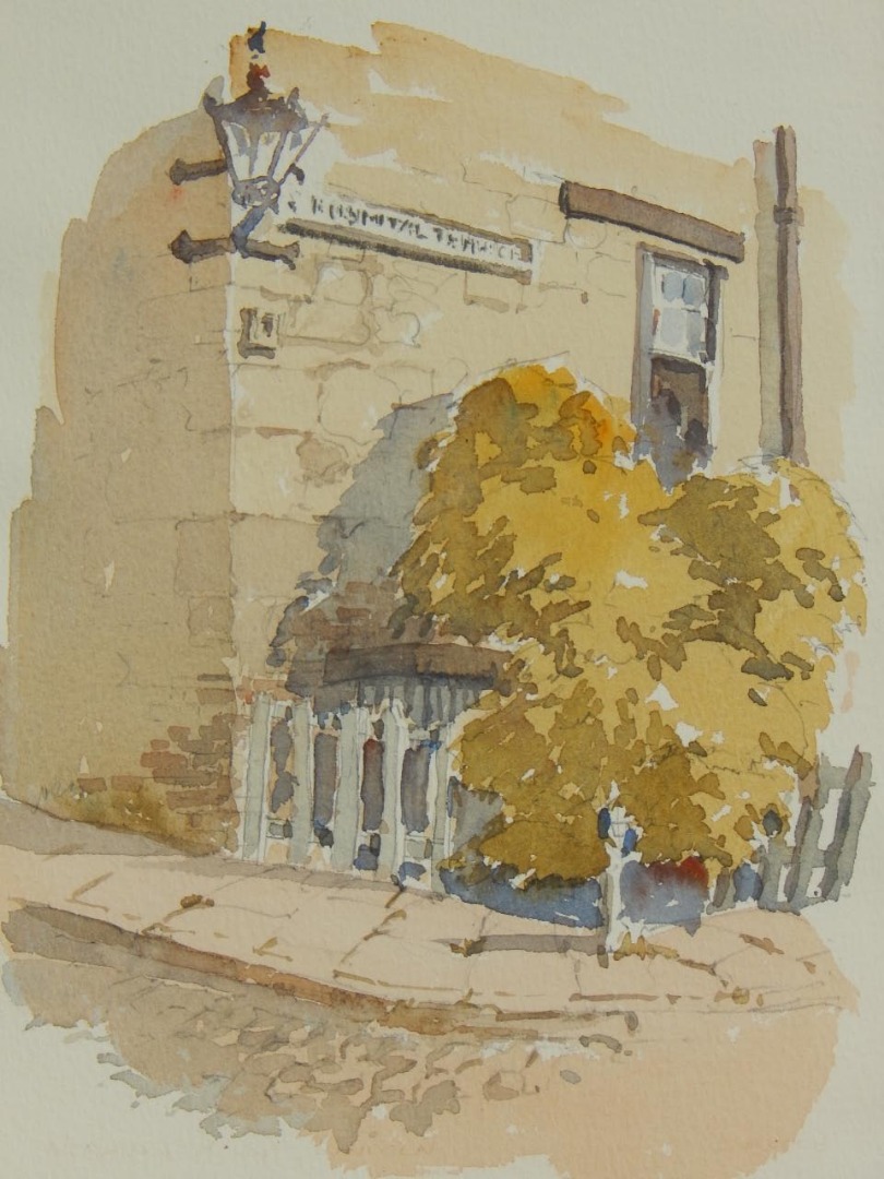 Appraisal: Len Roope - St Michaels Terrace watercolour cm x cm