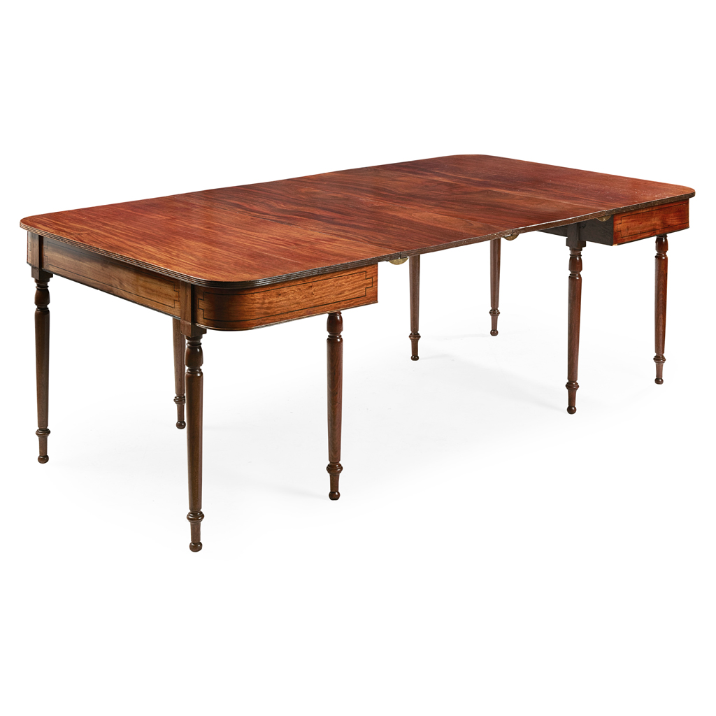 Appraisal: LATE GEORGE III MAHOGANY DINING TABLE EARLY TH CENTURY the