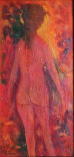 Appraisal: Harold Cohn oil Harold Cohn American - - Red Nude-