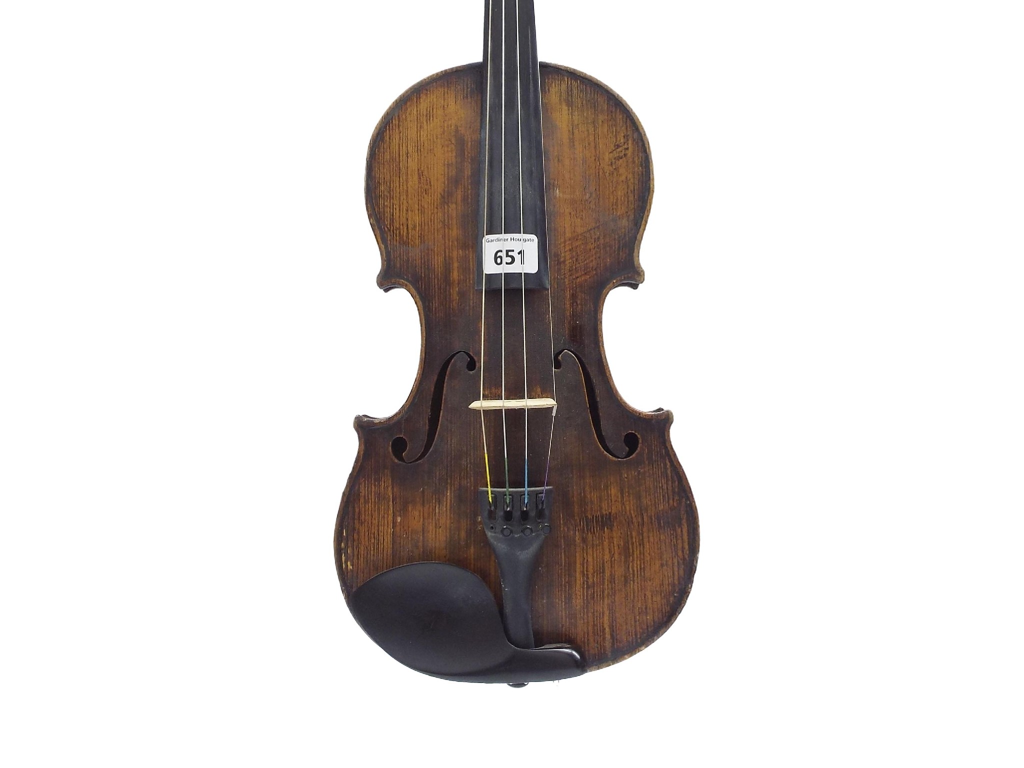 Appraisal: Good Viennese violin circa the two piece back of plainish