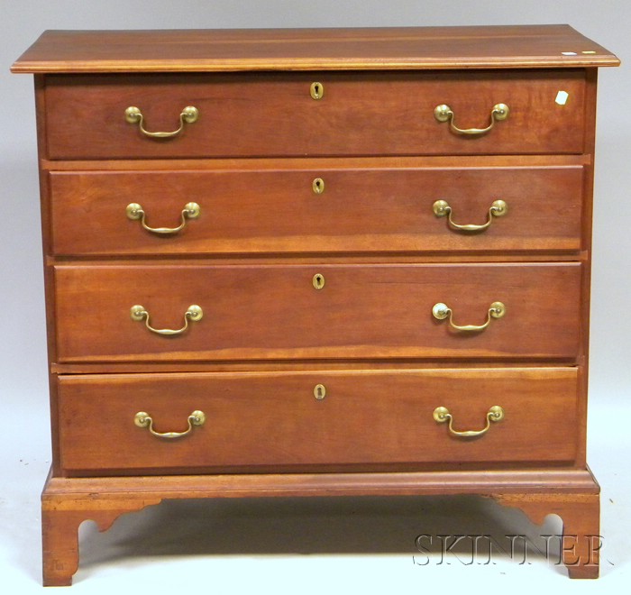 Appraisal: Federal Cherry Four-drawer Chest ht wd in