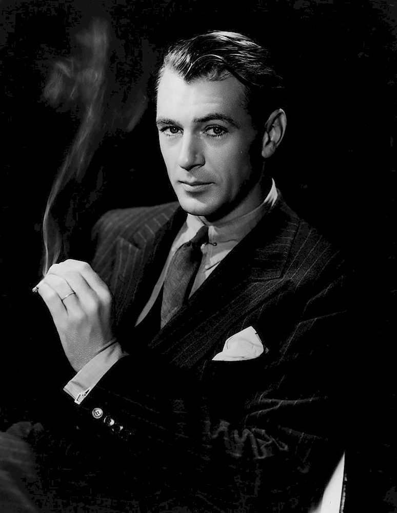 Appraisal: GEORGE HURRELL Gary Cooper c Photograph Edition of Signature and