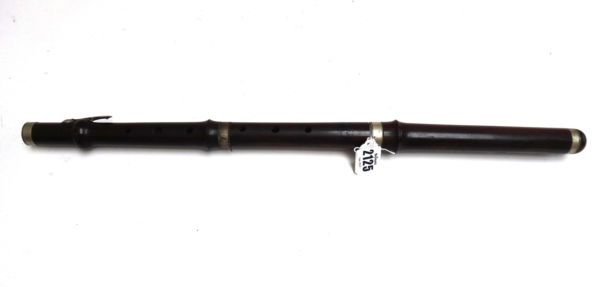 Appraisal: A rosewood and nickel bound flute late th century by