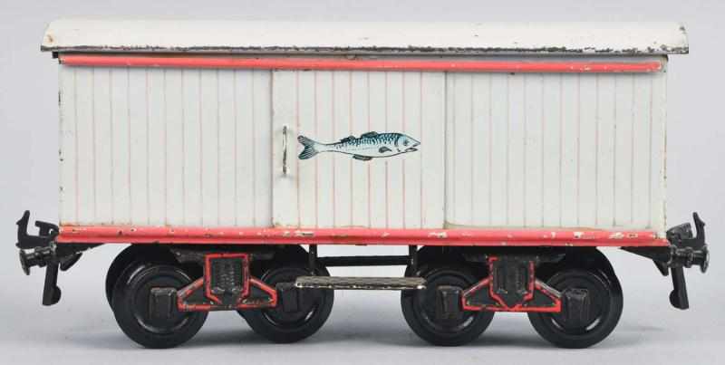 Appraisal: Bing Gauge Fish Boxcar Description German Extremely rare All original