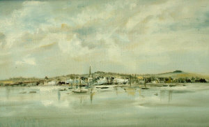 Appraisal: Kit Barker - - Bosham Church and Harbour oil on