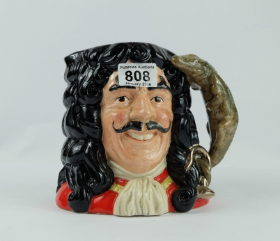 Appraisal: Royal Doulton large character jug Captain Hook D Character jug