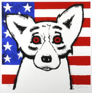 Appraisal: Print George Rodrigue George Rodrigue American - God Bless America