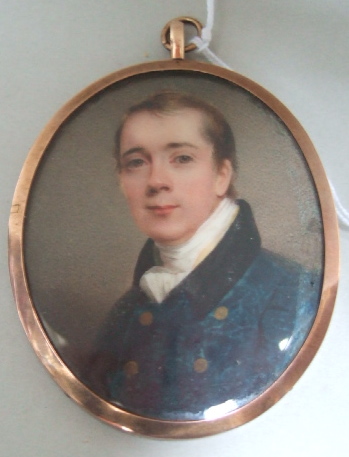 Appraisal: English School early th century miniature watercolour portrait of Arthur