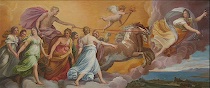 Appraisal: P Vallati after Guido Reni Aurora Oil on canvas bears