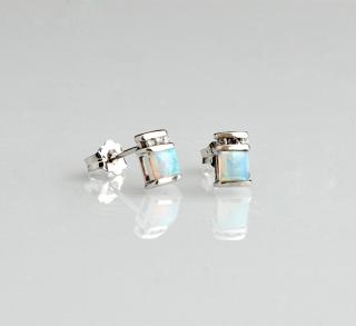 Appraisal: Pair of K White Gold Pierced Earrings each with a