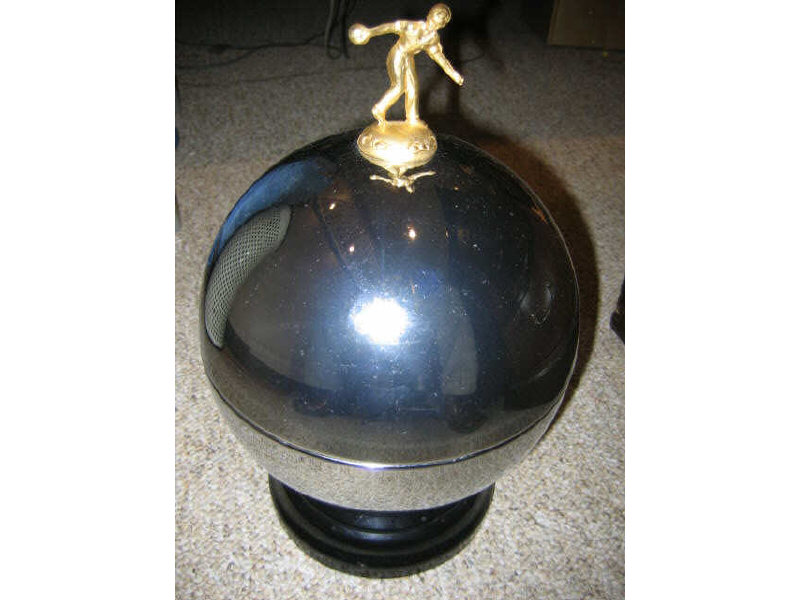 Appraisal: CHROME DRINKS DISPENSER of globe form with rotating glasses and