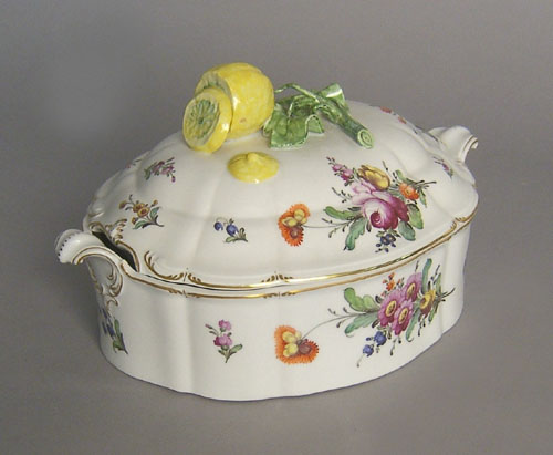 Appraisal: Nymphenburg covered entree dish h x