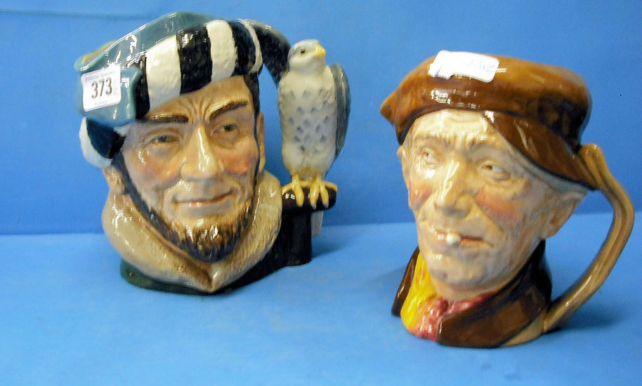 Appraisal: Royal Doulton Large Character Jugs Arry and The Falconer D