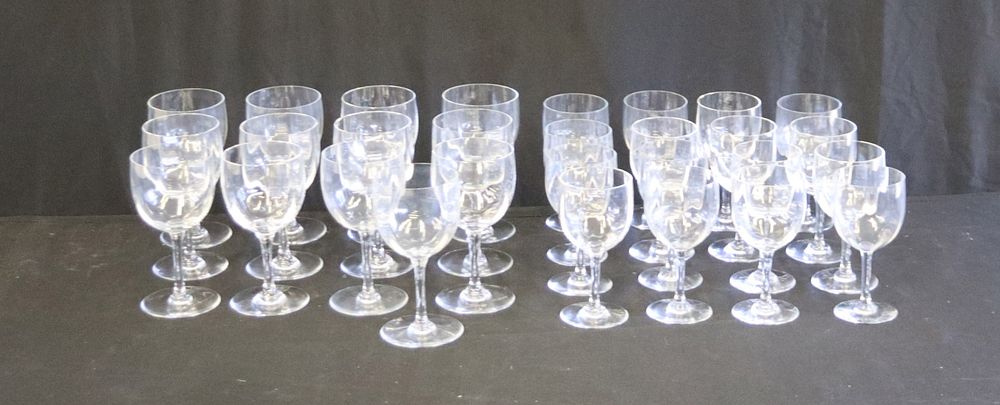 Appraisal: Lot Of Baccarat Montaigne Stemware To include Red Wine Glasses