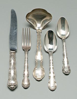 Appraisal: Gorham Strasbourg sterling flatware pieces some monograms oz T excluding