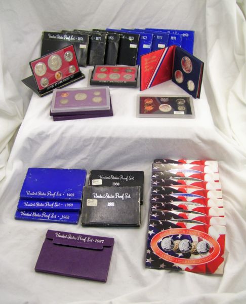 Appraisal: - U S Proof Set Lot Includes - - -