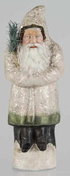 Appraisal: Belsnickel Santa Candy Container Description Santa holding a fir tree