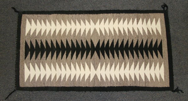 Appraisal: Navajo woven wool rug x Good condition