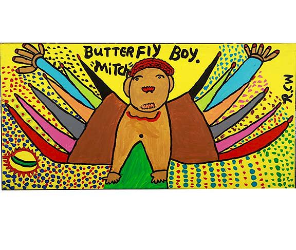 Appraisal: Outsider Art Ruby Williams Butterfly Boy Williams Ruby Butterfly Boy