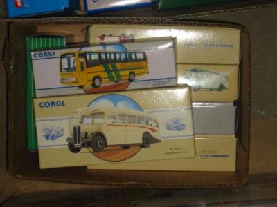 Appraisal: Seven Corgi Classics bus and coach models boxed E